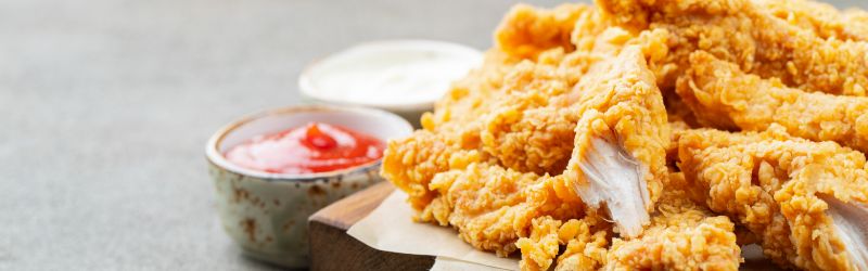 Crispy chicken strips category header image