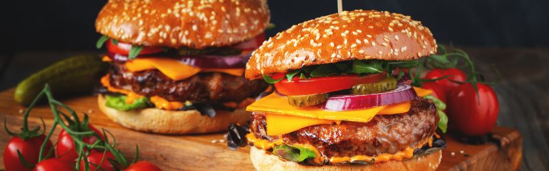 Gourmet beef burgers category header image