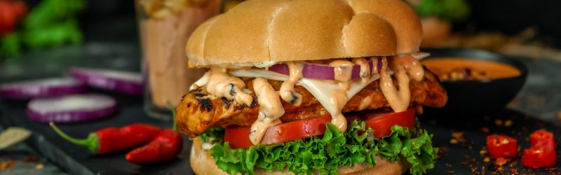 Unique food category header image