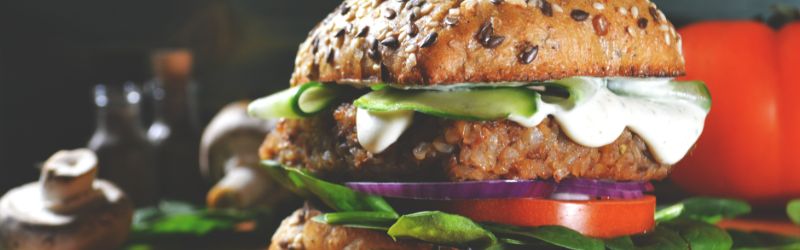 Veggie burgers category header image